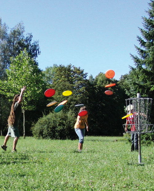 Schwabmünchen: Discgolfanlage im Park