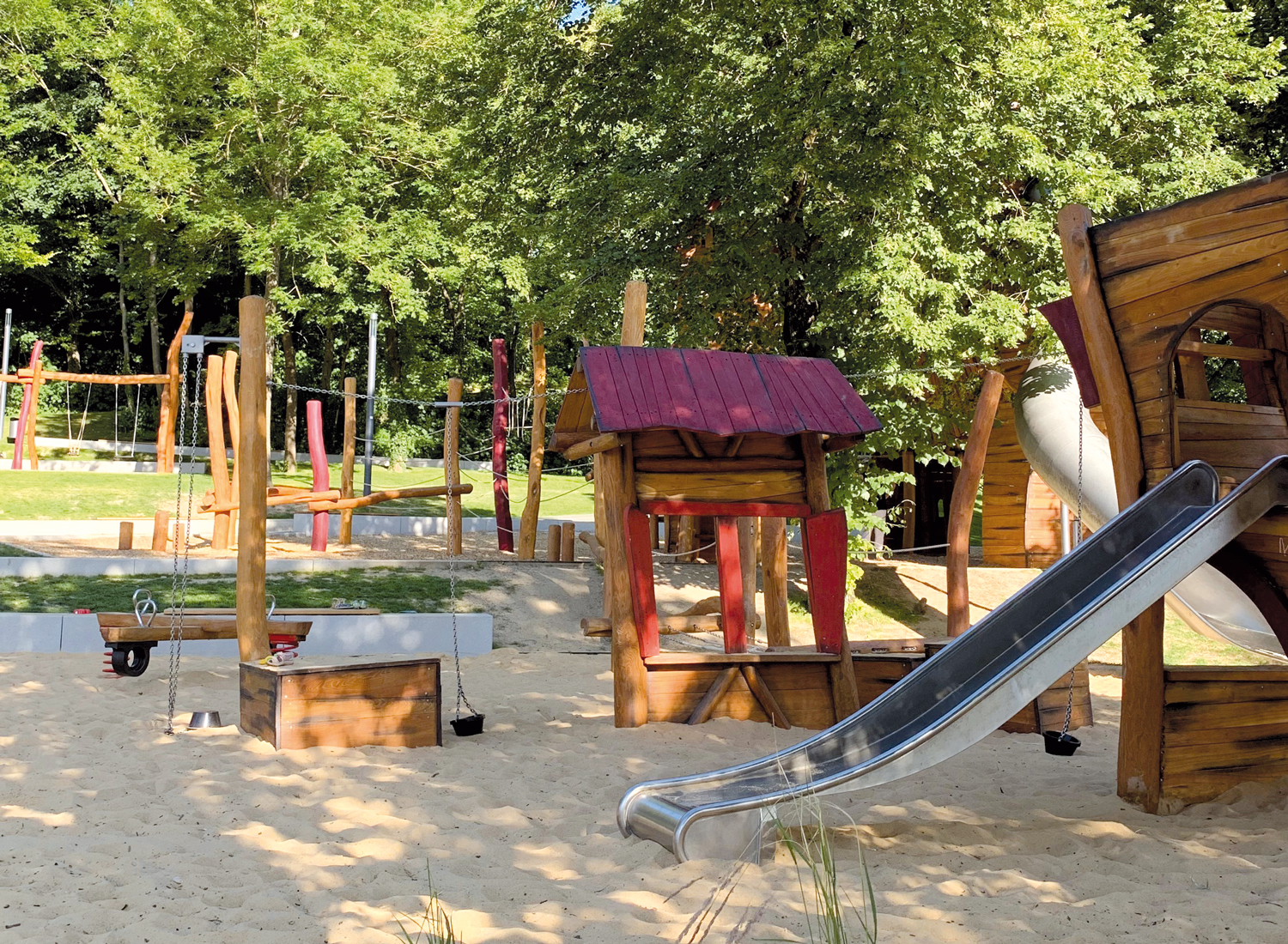 Friedberg: Spielplatz im Schlosspark Friedberg: Spielplatz im Schlosspark