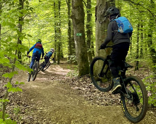 Westliche Wälder: Mountainbiken mit der Bike-School Westliche Wälder: Mountainbiken mit der Bike-School