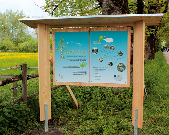 Benediktbeuern: Gehölzpfad Klosterland